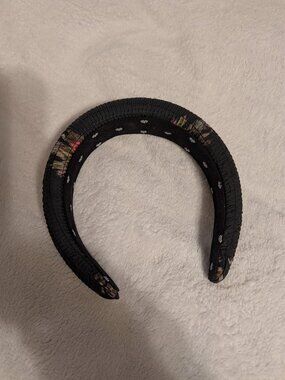 Shirred Lele Sadoughi XLoveShackFancy Coffee Headband.